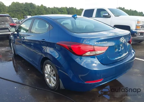 2016 Hyundai Elantra Se from USA, damaged, VIN KMHDH4AE3GU542512